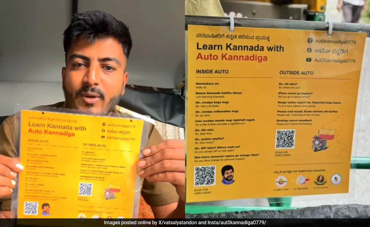 Learn Kannada on the Move: Bengaluru Auto Driver’s Unique Initiative