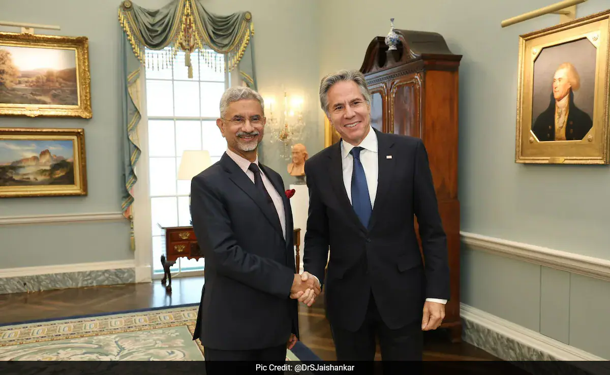 S Jaishankar and his US counterpart Antony Blinken met in Washington DC