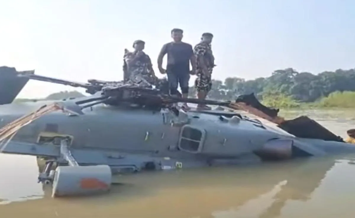 All four Indian Air Force personnel aboard the helicopter have been rescued