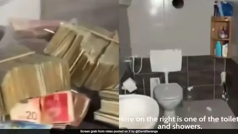 The bunker contained multiple bottles of cologne, hygiene supplies, and even a private shower