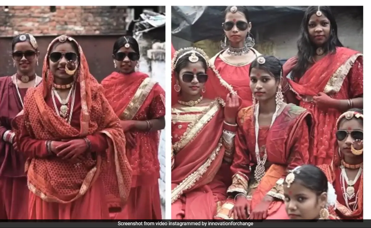 the young designers proudly wear their creations, posing confidently