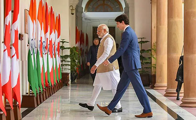 PM Modi and Canadian Prime Minister Justin Trudeau